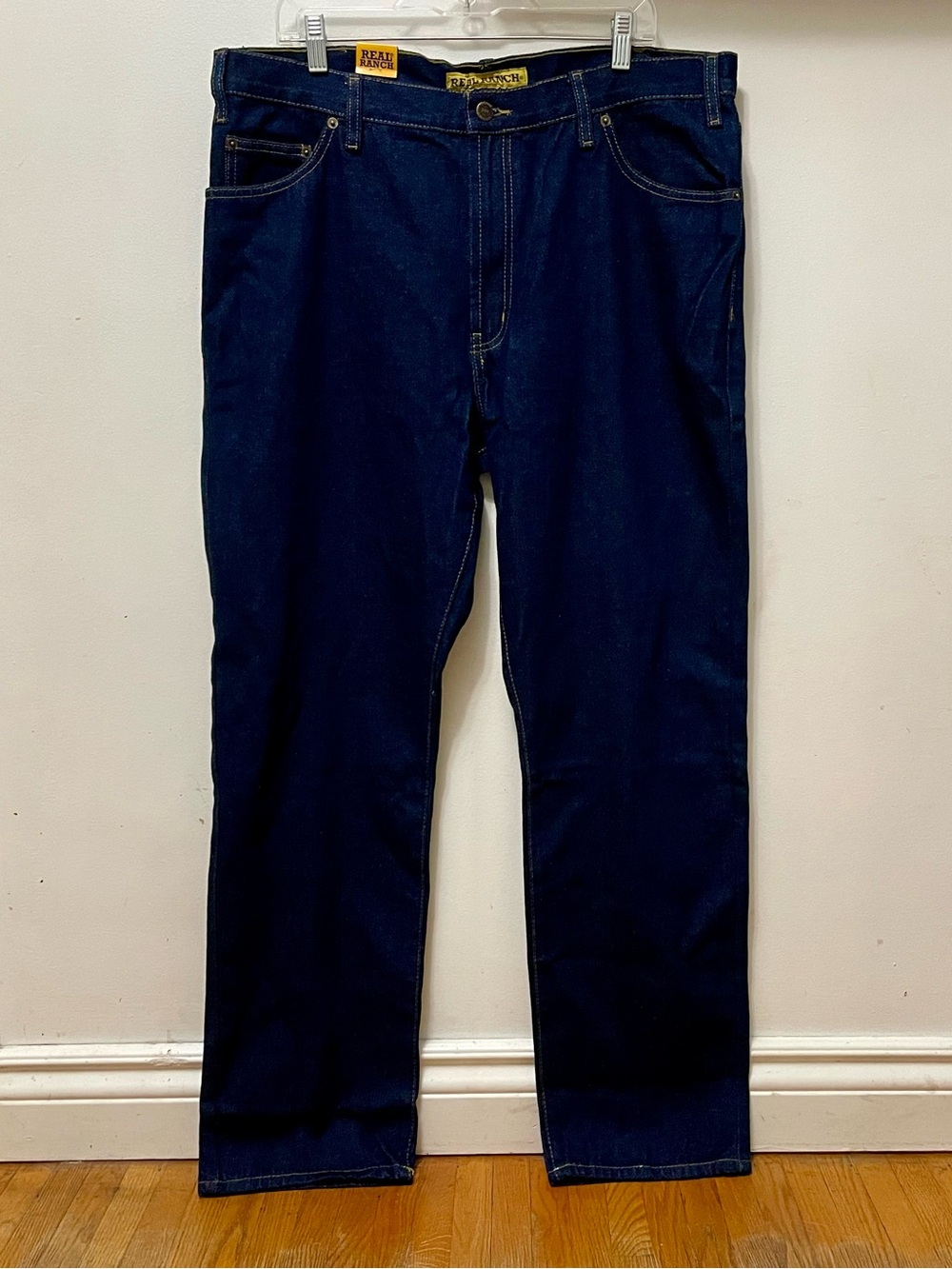 Men's Real Ranch Workwear Blue Jeans - Classic Straight Fit NWT - Size 38/32